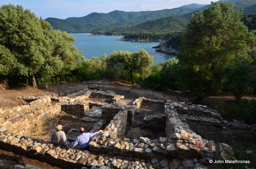 View from ancient villa's terrace