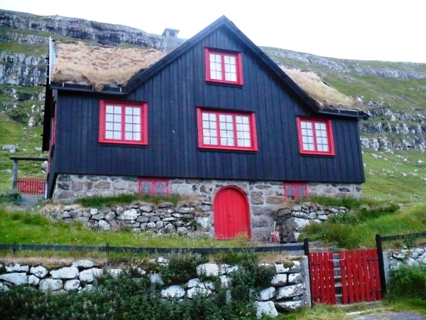 Kirkjubøur house Faroe Islands
